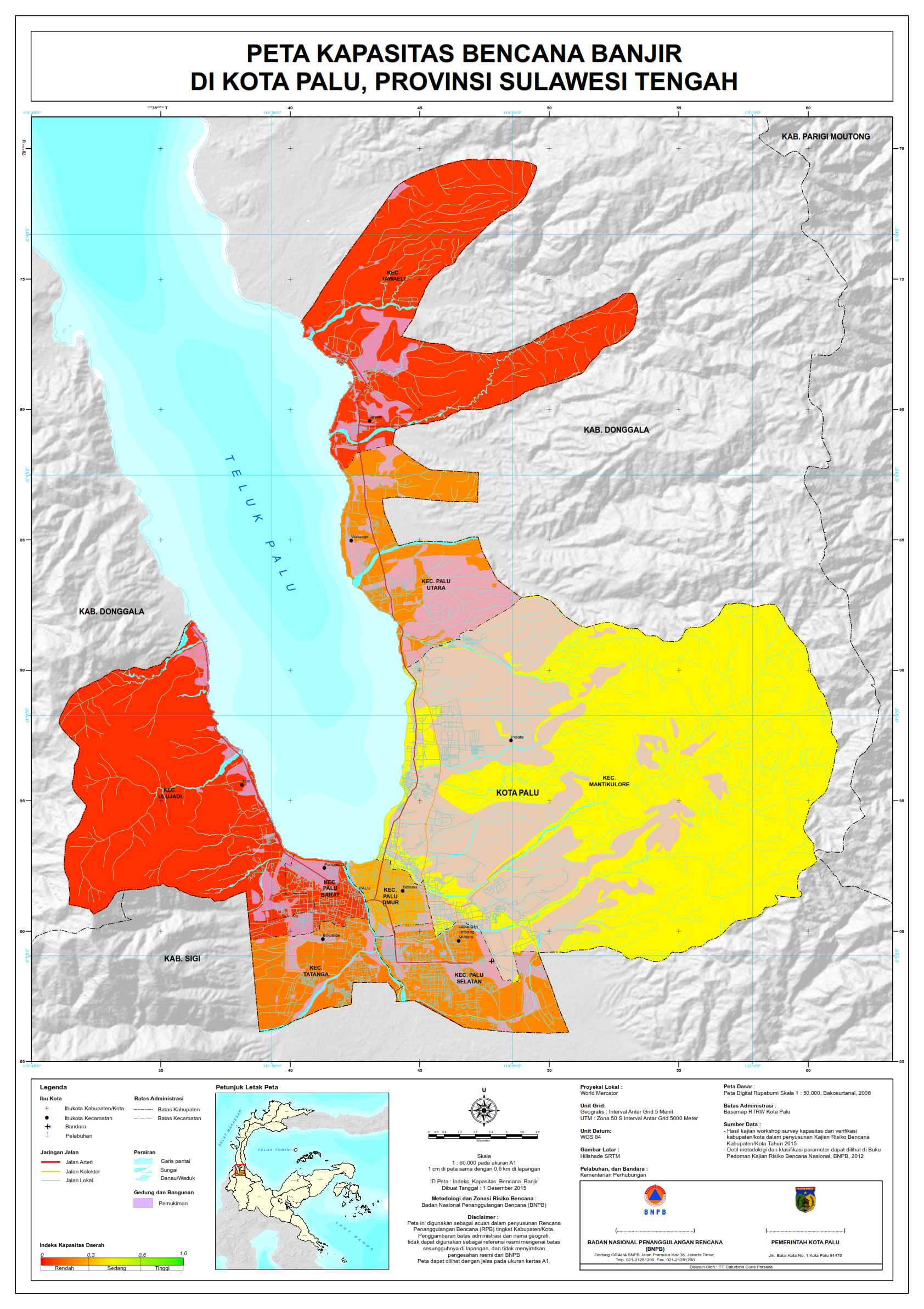PETA KAPASITAS BENCANA BANJIR KOTA PALU